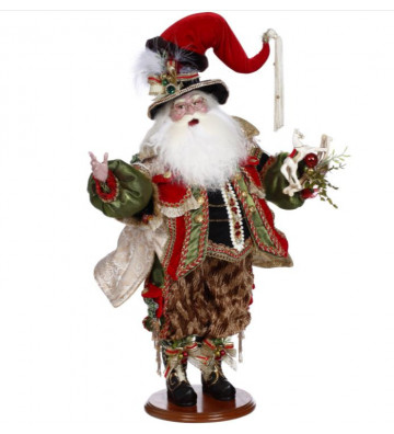 SANTA ON ROCKING HORSE 61CM