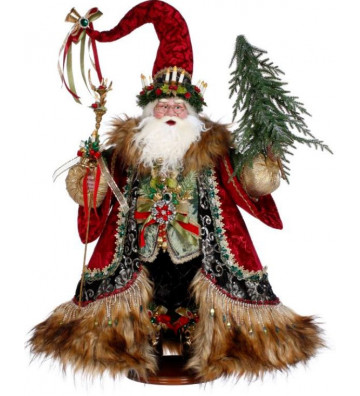 Statuetta Babbo Natale candele e albero di natale 61 cm - Goodwill - Nardini Forniture