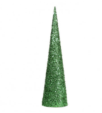 Decorazione natalizia Albero a cono con paillettes verdi 61 cm - Goodwill - Nardini Forniture