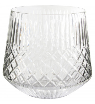 CRYSTAL CUT VASE CLEAR