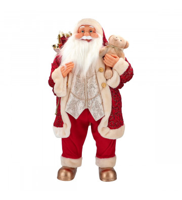 BABBO NATALE ORO E ROSSO H.80