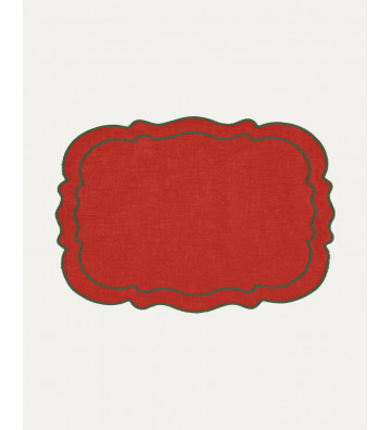 PLACEMAT CLOU RED