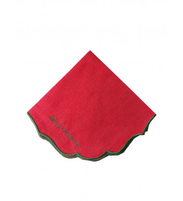 NAPKIN BELMONTE RED MERRY...