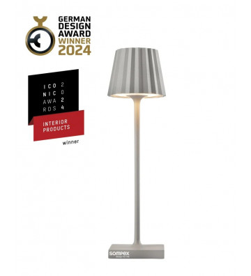 Lampada da tavolo nana da esterno grigia 21cm - Sompex