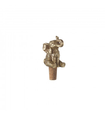 Bottle cap in cork and metal shaped as an elephant H10x4x5 cm - Light&Living - Nardini Forniture