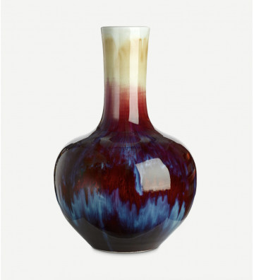 Multicolored porcelain vase Ø26 x H41 CM - Pols Potten - Nardini Forniture