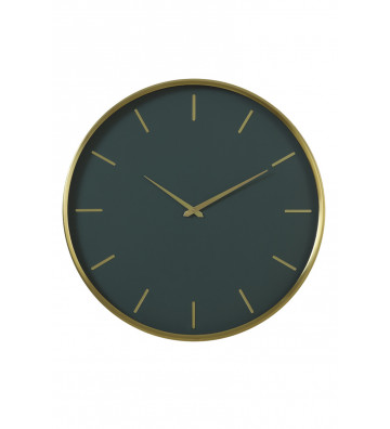 Dark green and gold Timora clock Ø51x3cm
