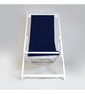 White aluminium deckchair /...