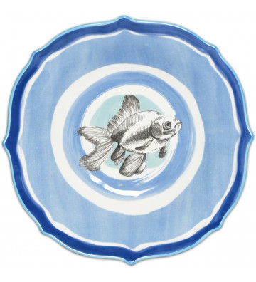Coastal Porcelain Plate Ø22CM - Baci Milano - Nardini Forniture
