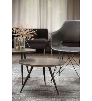 Coffee table Bronze cake Ø74x40cm - Light&Living - Nardini Forniture