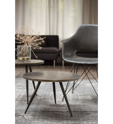 Coffee table Torola bronzo Ø74x40cm - Light&Living - Nardini Forniture