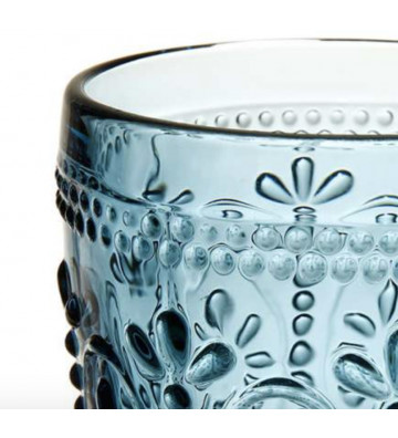 Bicchiere da acqua in vetro blu Chambord 25cl - Cote table - Nardini Forniture