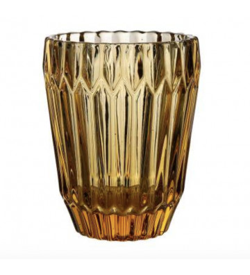 Water Glass Amber Fleuria 30cl - Chehoma - Nardini Forniture