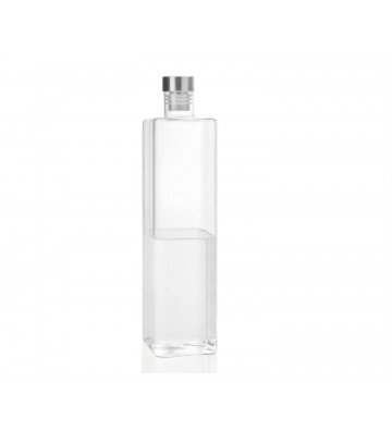 Glass rectangular water bottle with 1.5L cap - Andrea House - Nardini Forniture