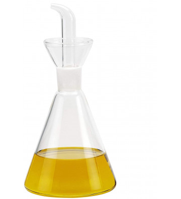 Round glass oil with 250ML spout