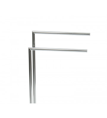 Double arm chromed silver towel holder - Andrea House - Nardini Forniture