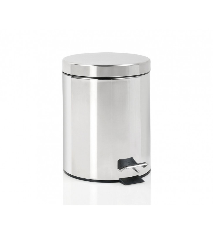 Bath Bliss 5 L Contour Step Pedal Waste Bin in White 10077-WHITE