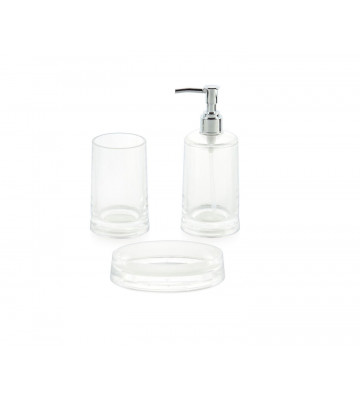 Transparent acrylic cylinder holder Ø7,5x11.5 cm - Andrea House - Nardini Forniture