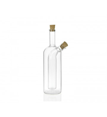 Bottiglie di vetro nero Versatore dorato ponderato per olio d'oliva/aceto  da 500 ml con etichette personalizzate -  Italia