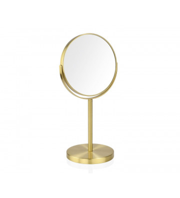 5X Gold Double Face Magnifier Table Mirror - Andrea House - Nardini Forniture