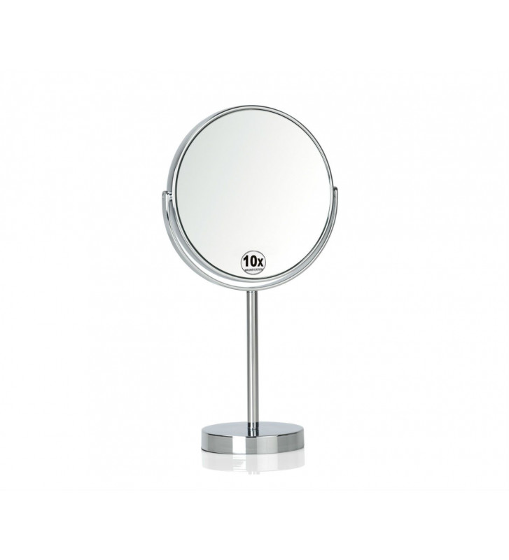 Specchio ingranditore X10 con base in metallo cromato - Andrea House -  Nardini Forniture