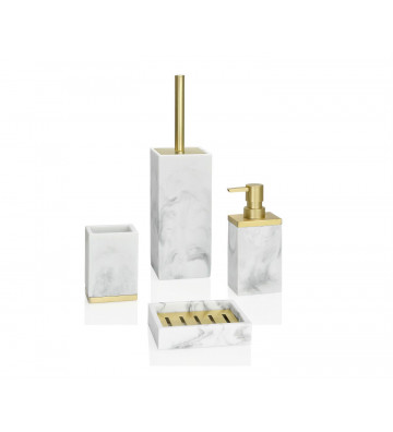 Rectangular marble effect and gold 8x33 cm - Andrea House - Nardini Forniture