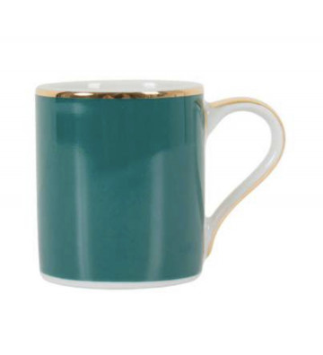 Coffee cup with emerald Ginger saucer and 10cl gold