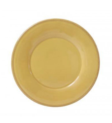 Piatto dolce di terracotta giallo senape Ø23,5cm - Cote table - Nardini Forniture