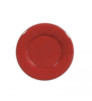 Red terracotta dessert plate Ø23,5cm