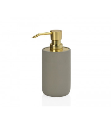 Grey and gold concrete dispenser Ø7x16,5 cm - Andrea House - Nardini Forniture