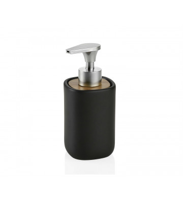 Black 10x14cm Ceramic Bathroom Dispenser - Andrea House - Nardini Forniture