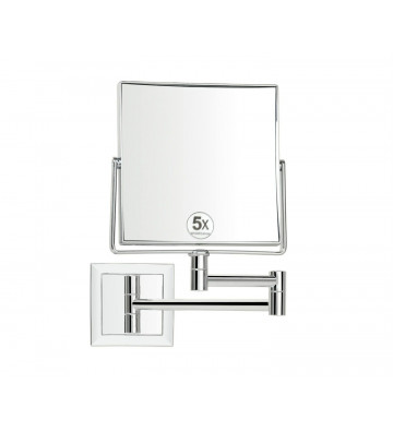 Square wall mirror with 15x15cm magnification - Andrea House - Nardini Forniture
