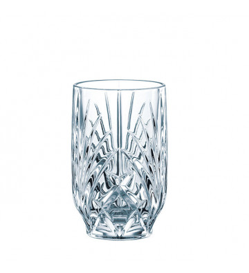 Bicchiere acqua in cristallo trasparente disegno geometrico modello Palais - Riedel - Nardini Forniture