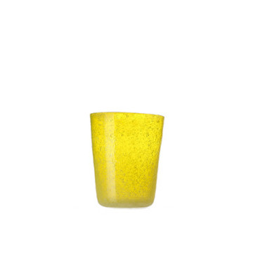 Yellow Glass Magma Water Glass 260ml - Nardini Forniture