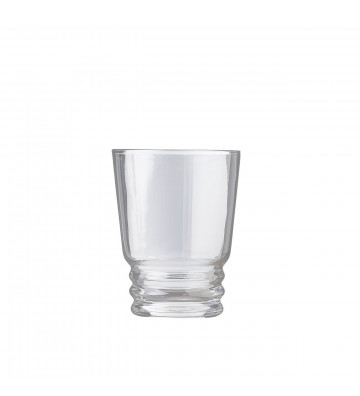 Water Glass 380ml Transparent Glass Rings - Nardini Forniture