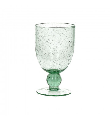 Wine glass Victor green Ø9xH15cm - Pomax - Nardini Forniture