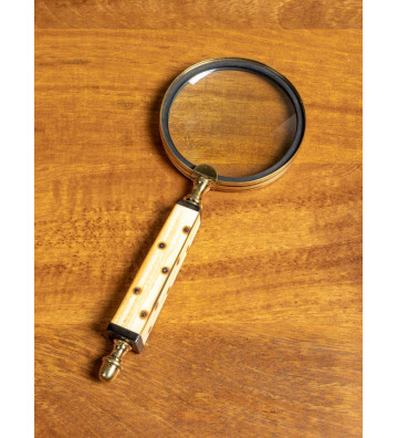 Square magnifying glass in horn - Pomax - Nardini Forniture