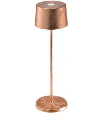 Olivia Table Lamp Pro copper leaf - Poldina Zafferano - Nardini Forniture