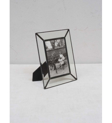 Black iron frame and glass 13x18cm - Chehoma - Nardini Forniture