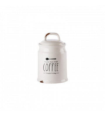 Barattolo per caffè in ceramica avorio Ø11,5xH17cm - L'oca Nera - Nardini Forniture
