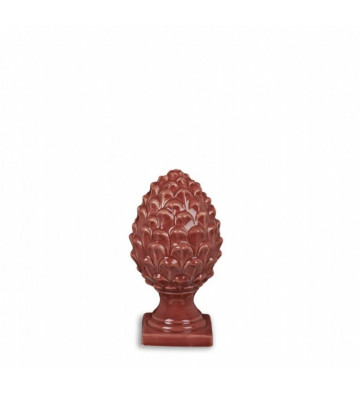 Decorative red plate H15cm - Nardini Forniture