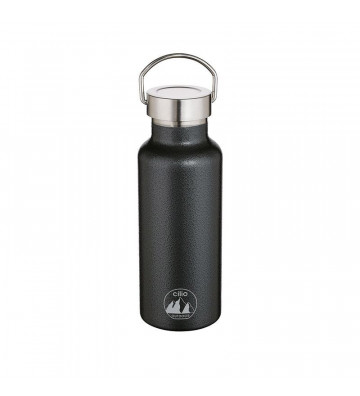Black and silver 0,50L stainless steel thermal bottle - Cilio - Nardini Forniture.psd