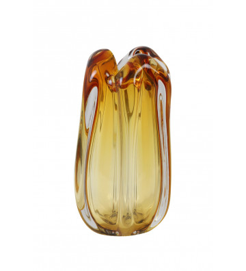 Wall vase processed glass amber 15x28cm - Light&Living - Nardini Forniture