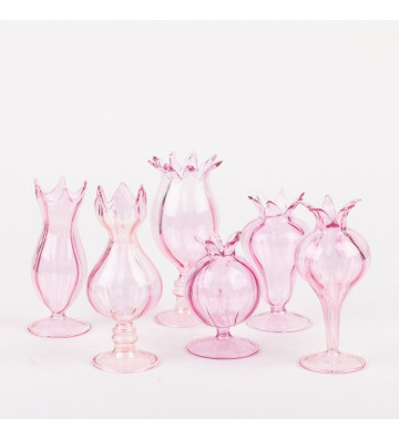 Vasetti rosa in vetro / +6 forme - Nardini Forniture