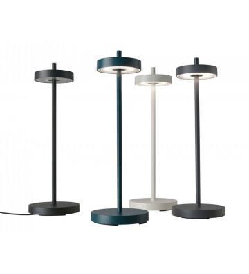 Led Essence table lamp Blue 11.5x9x24cm - Nardini Forniture