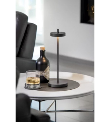 Led Essence Black table lamp 11.5x9x24cm - Sompex - Nardini Forniture
