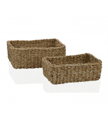 Low rectangular baskets in seaweed / +2 dimensions - Andrea House - Nardini Forniture