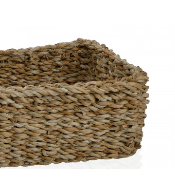 Low rectangular baskets in seaweed / +2 size