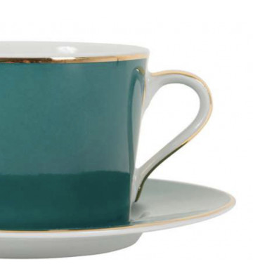 Emerald ginger teacup and gold 37cl - Cote table - Nardini Forniture