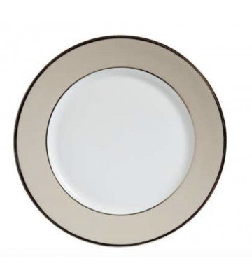 Sottopiatto tortora filo platino Ø30cm - Cote Table - Nardini Forniture